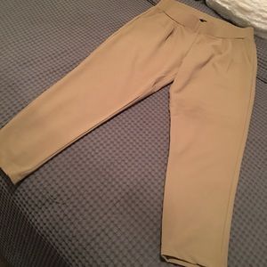 Casual stretch khaki ankle pant
